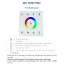 DMX touch control panel - 4 zones - RGB