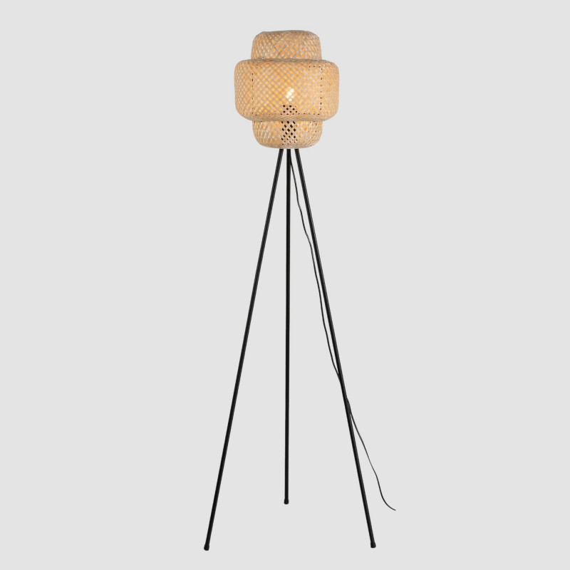 Wicker floor lamp "Onna".