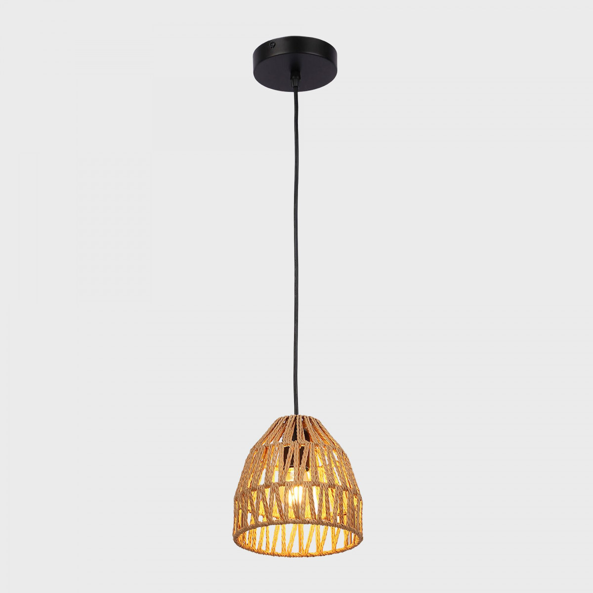 Woven paper pendant lamp "Rems" - E27