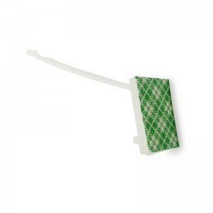 Plastic cable tie for LED strips with adhesive base 3M