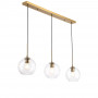 Triple glass pendant light "Merce" - 3 x E27