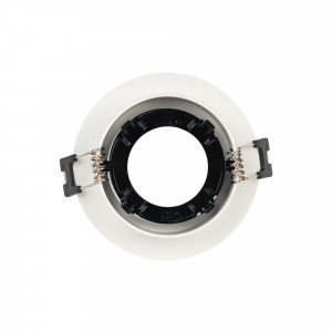 Round tilting downlight ring for GU10/MR16 bulb - Low UGR - Cutout Ø75 mm