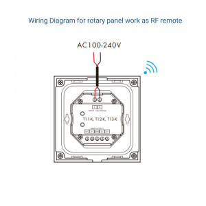 DMX rotary controller - 1 zone - RGB