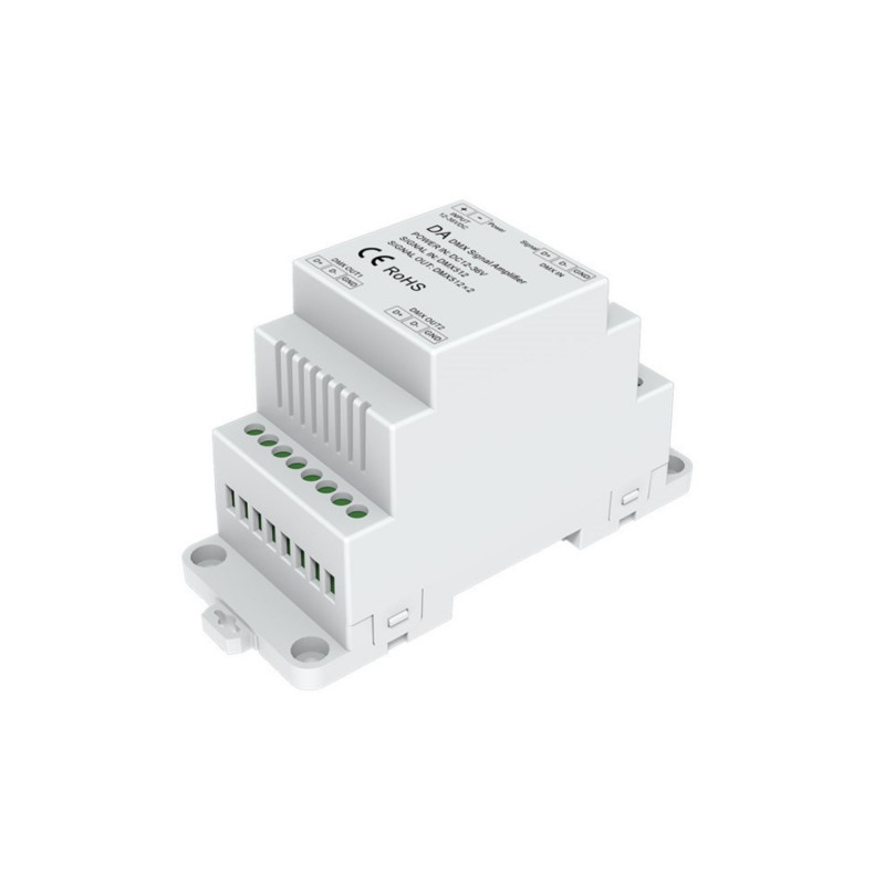 DMX signal amplifier - 12-36VDC - 2 channels