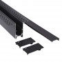 End cap for recessed, trimless and surface magnetic track