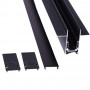 End cap for recessed, trimless and surface magnetic track