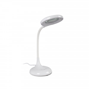 LED desk lamp with magnifying glass 3X - Dimmable - CCT - 8W