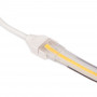 Watertight connector with cable - COB LED strip - 2 pins - 12 mm strip - IP67
