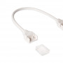 Watertight connector with cable - COB LED strip - 2 pins - 12 mm strip - IP67