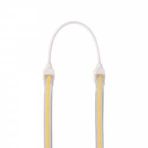 Watertight connector with cable - COB LED strip - 2 pins - 12 mm strip - IP67