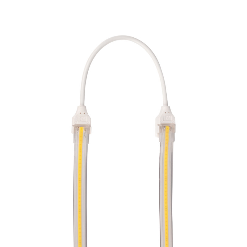 Watertight connector with cable - COB LED strip - 2 pins - 12 mm strip - IP67