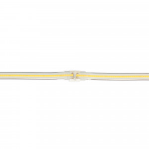 Straight watertight connector - 220V COB LED strip - 2 pins - 12mm strip - IP67