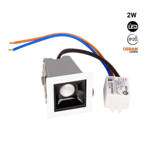 Recessed LED downlight - 2W - UGR18 - CRI90 - OSRAM Chip