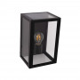 Aluminum outdoor wall light "Glass House"- IP44 - E27