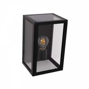 Aluminum outdoor wall light "Glass House"- IP44 - E27