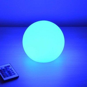 LED Sphere Lamp 15cm RGBW Outdoor Rechargeable LED Lamp