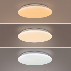 Plafonnier LED Rond Aluminium Slim 18W CCT Sélectionnable Galán