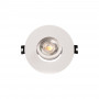 Round tilting downlight ring for GU10/MR16 bulb - Cutout Ø75 mm