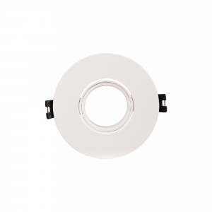 Round tilting downlight ring for GU10/MR16 bulb - Cutout Ø75 mm