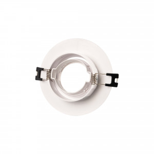 Round tilting downlight ring for GU10/MR16 bulb - Cutout Ø75 mm