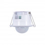 Recessed PIR motion sensor with remote control - 360º - IP20