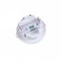 Recessed PIR motion sensor with remote control - 360º - IP20