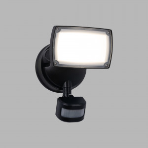 Outdoor LED wall spotlight with PIR sensor