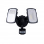 Double LED wall spotlight with PIR sensor 30W - 4000K - IP54