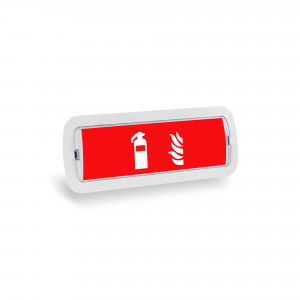 KIT Self-adhesive pictogram "Fire extinguisher" + Emergency light 3W