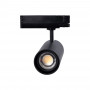 CCT LED 3-phase track spotlight - Adjustable power 30W-40W - COB - Adjustable beam angle 24°-60º