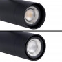 CCT LED 3-phase track spotlight - Adjustable power 30W-40W - COB - Adjustable beam angle 24°-60º