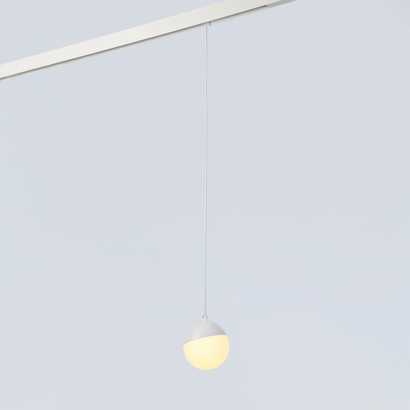 LED Sphere pendant lamp for 48V magnetic track - 6W - 2700K - CRI90 - White LED Sphere pendant lamp for 48V magnetic track - 6W - 2700K - CRI90 - White