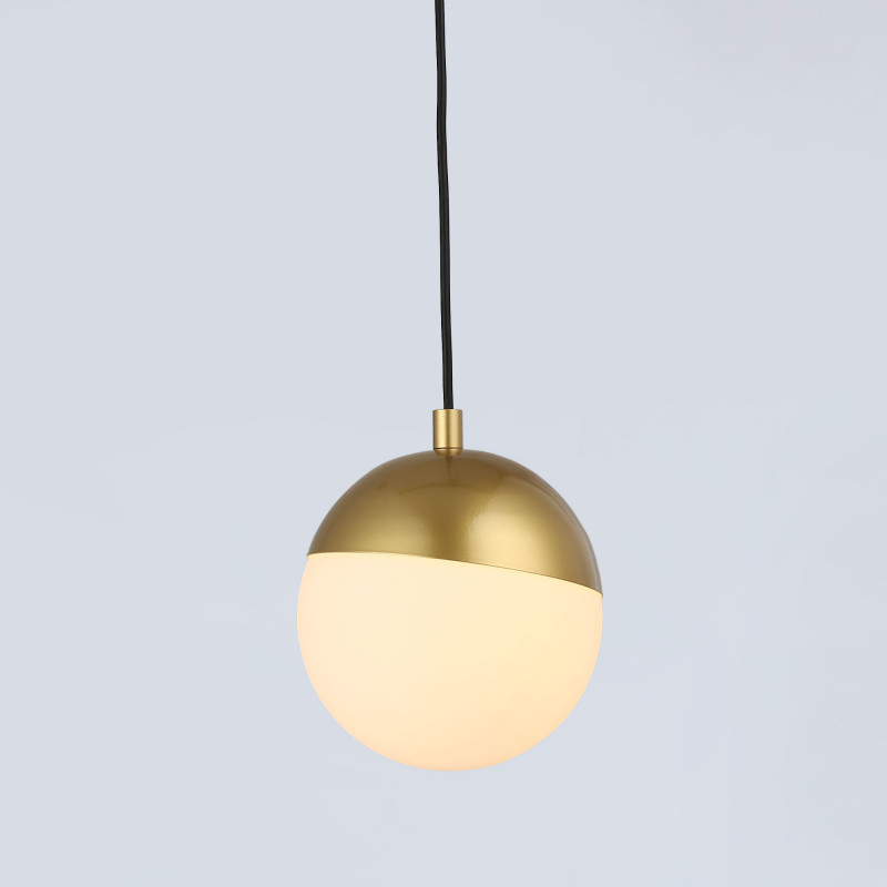LED Sphere pendant lamp for 48V magnetic track - 6W - 2700K - CRI90 - Golden