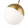 LED Sphere pendant lamp for 48V magnetic track - 6W - 2700K - CRI90 - Golden