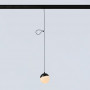 LED Sphere pendant lamp for 48V magnetic track - 6W - 2700K - CRI90 - Black