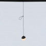 LED Sphere pendant lamp for 48V magnetic track - 6W - 2700K - CRI90 - Black