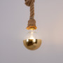 Decorative golden mirrored light bulb - E27 G125 - 6W - 3000K