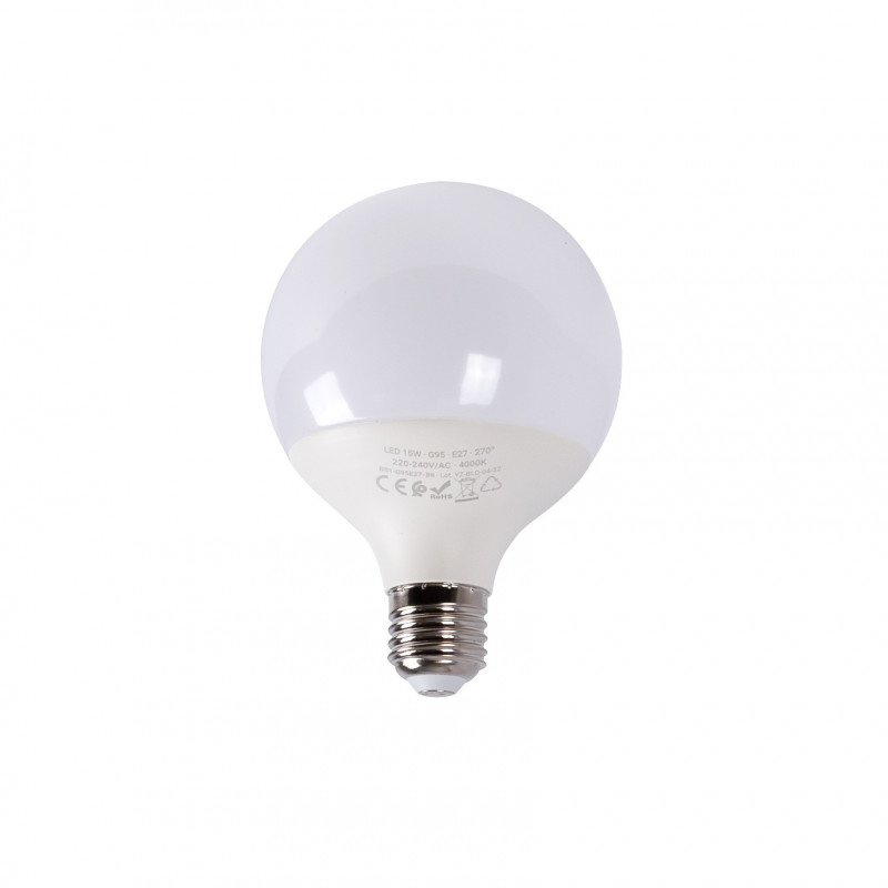 Globe LED Bulb E27 G95 15W Cold