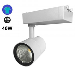 1-phase track LED spotlight special for cosmetics, fashion and retail - 4000K - COB LED - PHILIPS Driver - 40W