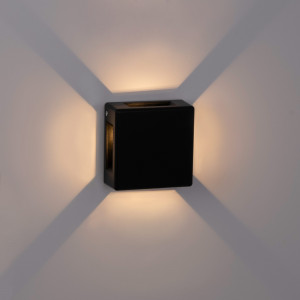 "Square 4" outdoor LED wall light - 6W - IP54
