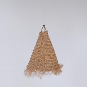 Natural fiber pendant light...