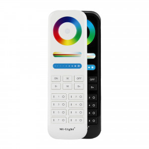 LED RGB + CCT Remote control - 8 Zones - BLACK - FUT089B - Mi Light