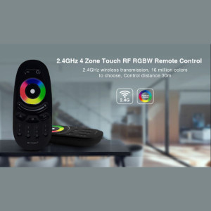 RGBW LED remote control - 4 Zones - BLACK - FUT096B - Mi Light