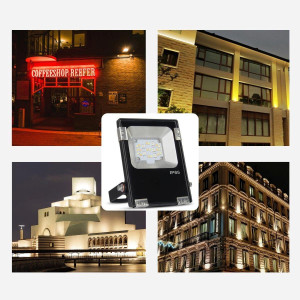 Outdoor RGB+CCT LED floodlight - 10W - RF/WiFi - IP65 -Mi-Light