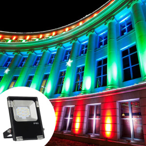 Outdoor RGB+CCT LED floodlight - 10W - RF/WiFi - IP65 -Mi-Light