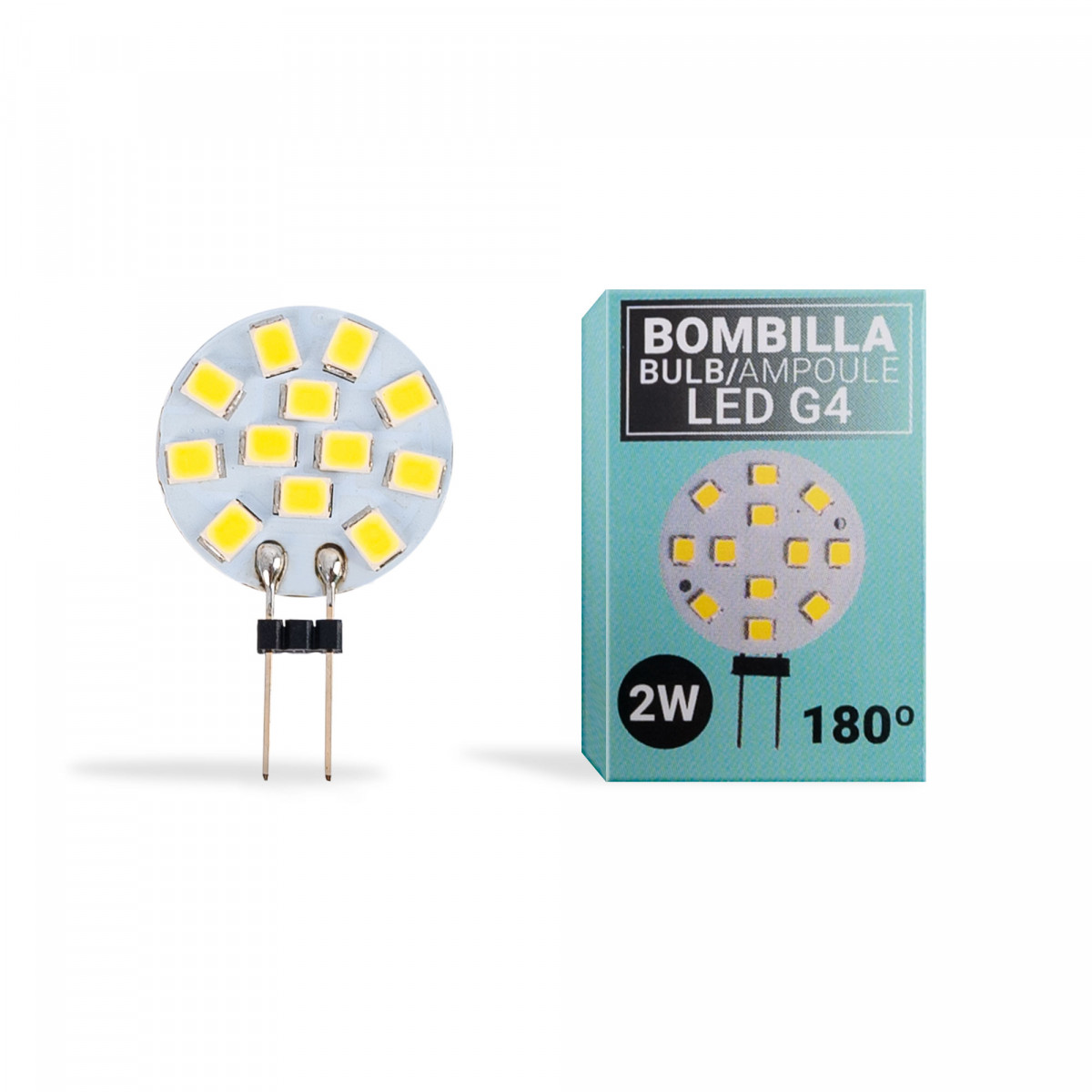 Bombillas LED G4 1.8W Bi-Pin 12V-DC/AC