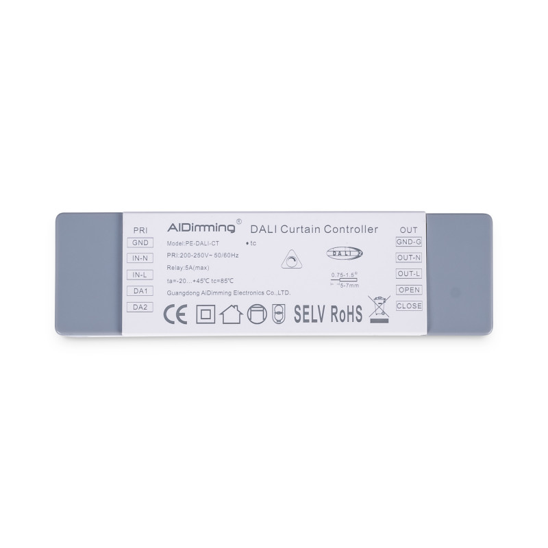 DALI controller for 5-wire curtain motor - 5A - 500W DALI controller for 5-wire curtain motor - 5A - 500W
