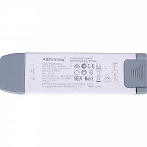 TRIAC dimmable driver - 25-42V DC - 600mA - 25,2W