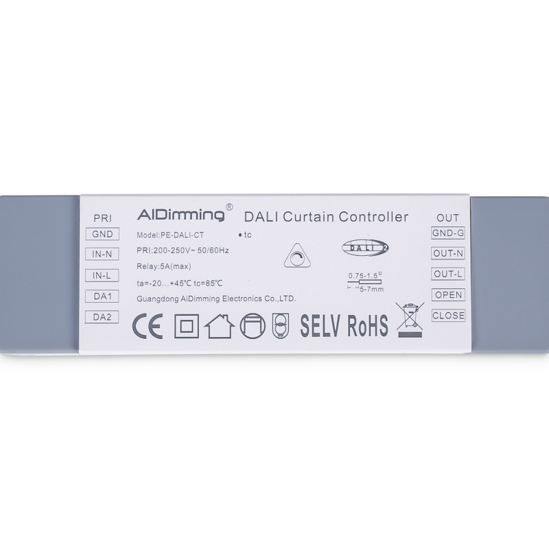DALI controller for 5-wire curtain motor - 5A - 500W DALI controller for 5-wire curtain motor - 5A - 500W