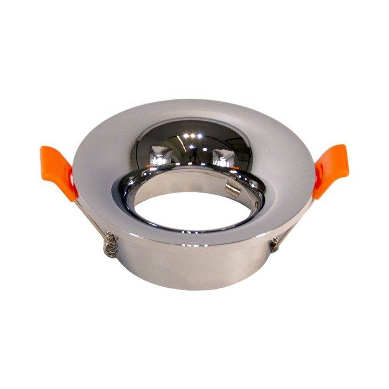 Fixed round recessed ring for dichroic bulb GU10 / MR16